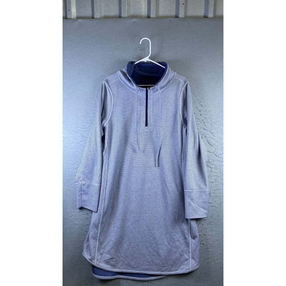 Tommy Bahama Pullover Men M Blue Excellent Striped Quarter Zip Funnel Neck